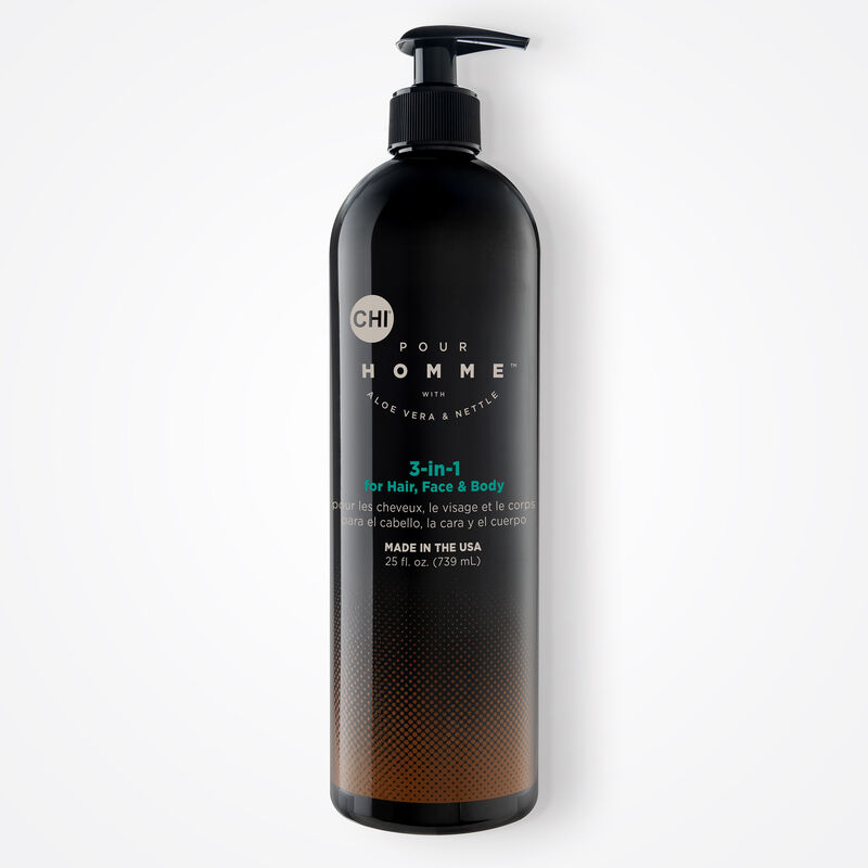 Pour Homme 3 in 1 Hair Face and Body Wash - 25 Ounces, , large image number null